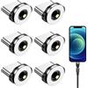 Menibeuty Usb C Magnetico, 6pcs Tipo C Magnetic Adapter Adattatore Connettore Magnetico, Protezione contro la Polvere Caricabatterie Magnetico per Cavo di Ricarica Usb Magnetico
