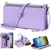 Tivenfezk Nadoli per Xiaomi Redmi Note 13 PRO Plus 5G Crossbody Portafoglio Cerniera Custodia,Borsa con Spallina Slot per Schede Tasca Magnetico PU Pelle Flip Collo Cordino Spliced Cover