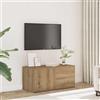 Generico Mobile Porta TV Rovere Artigianale 80x34x35,5 cm Truciolato,Mobili TV-856011