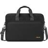 MOSISO 15.6'' Borse Laptop con Angoli Antiurto, Borsa Tracolla Computer | 15-16 pollici, Borsa Lavoro Uomo Donna, Borsa Tracolla Laptop con Tasche e Tracolle per Ufficio, Viaggi D'Affari, Nero