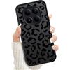 Vauki Cover per Xiaomi Redmi Note 15 Pro 5G, Aesthetic Leopardata Motivo Custodia Traslucida Opaca, Sottile Antiurto PC + TPU Bumper Fotocamera Protezione Case per Donne Ragazze, Nero