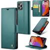 oiysrtoc Cover per iPhone 15 Pro Max in Pelle PU Premium, Portafoglio con 3 Fessure Carte e Supporto, Blocco RFID, Chiusura Magnetica Custodia iPhone 15 Pro Max, Verde