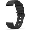 Mugust Cinturino per Orologi da 20mm 22mm Gomma, Cinturini di Ricambio in Silicone con Rilascio Rapido, Impermeabile Cinturini in Morbida con Fibbia in Metallo per Uomo e Donna, Nero