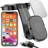 Retoo Supporto Magnetico Cellulare Auto Ventosa 18cm per Smartphone | Parabrezza e cruscotto ABS 18 x 3,8 x 4,25 cm piastra metallica nera