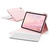 KVTVOU Custodia con tastiera per iPad Air 11 M4/M3/M2 e Air 5/4a Gen | Tastiera Bluetooth magnetica rimovibile, in morbido TPU, antiurto, con portapenne, layout QWERTZ, Auto Wake/Sleep
