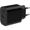 Gembird ?adowarka PowerDelivery USB-A USB-C 20W Czarna