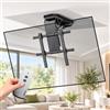Azjopy Supporto TV Soffitto Motorizzato 50-90 Pollici, 50 kg, 0-85° | Staffa TV Motorizzato 4 posizioni memorizzabili, motore silenzioso e doppio comando per regolare facilmente TV fino a 50 kg