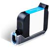 Flylin Cartuccia per stampante portatile da 42 ml, cartuccia d'inchiostro ad asciugatura rapida, ricambio per stampante a getto d'inchiostro portatile da 12,7 mm (colore nero)