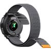 NotoCity Cinturino a strappo compatibile con Instinct 3-45mm,22mm,,Grigio scuro | Durevole, materiale in nylon, traspirante, comodo da indossare, facile da regolare nella taglia