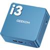 GEEKOM IT12 Mini PC, Intel Core i3-12300HE, 8GB RAM, 256GB SSD | Prestazioni di livello i5, potenza di 45W, supporto di 3 anni,display a 4 schermi,USB4 + doppio HDMI per business/istruzione