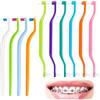 HaPwan Spazzolino da denti Tuft, 10 pezzi | Set da 10 pezzi, design a tampone, cura dentale, cura interdentale