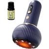 Generico Dispositivo Elettrico per Coppettazione 9 Modalità Coppettatore Elettrico | Riscaldatore Massaggiatore Macchina Raschietto Portatile per Pancia Addome Glutei Schiena Viso Braccio