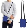 Seefey Supporto Borsa Drenaggio Urina, Tasca Sonda Urinario, Orinatoio Uomo Portatile, per Casa, Esterno, Sedia a Rotelle, Blu