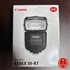Canon Speedlite 430EX III-RT 430EX3-RT flash nero attacco a slitta per...