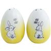GEDALABELS Spargisale e pepe Hop Hop in ceramica (giallo) | Set da 2 pezzi, con chiusura in silicone