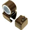 Gardinia Adattatore con terminali per binari a U, 2 Pezzi, Plastica, Bronzo, 2 unità