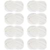 MABOZOO Gomitolo di filato di ciniglia grosso, 8 gomitoli di filato di ciniglia Jumbo, soffice e morbido, spesso, per maglieria a mano o a mano (bianco, 8 gomitoli) per matassa