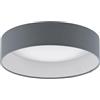 Eglo LED lampada da soffitto Palomaro, lampada da parete in | tessuto, lampada soggiorno in tessuto e plastica, colore: taupe e bianco, diametro: 32 cm