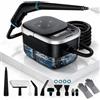 SciFiVisi Pulitore a vapore manuale con 13 accessori, 2500W pulitore a vapore portatile 4 Bar, serbatoio 1,25L, livelli vapore 6, steam cleaner per pavimenti cucina bagno vetri divano auto