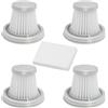 Alriedy Set di filtri HEPA per aspirapolvere a mano con prefiltro in acciaio inox, compatibile con Fanttik Slim V8, Cleanmaxx filtro lavabile (4 cartucce filtranti)