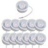 Oktaplex lighting Oktaplex - Set di 12 faretti LED Nizza, 230 V, ultra piatti, 23 mm | 1,9 W, 3000 K, bianco caldo, 345 lm