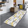 Siunwdiy Grigio giallo Passatoia Cucina Tappeto Antiscivolo Bagno Moderni Tappeto Corridoio ingresso interno 1.6 Metri per Soggiorno Camera Da Letto Cucina Bagno,100X160CM