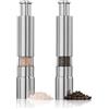 ROSETOR 2 macina sale e pepe, in acciaio inox, design moderno, per sale marino, pepe nero e sale dell'Himalaya, sale e spezie