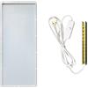 Fictory Set di scatole portaoggetti, porta caramelle per feste, decorazione da parete in legno, risolve problemi di disordine, kit fai da te conveniente con stampo in silicone con luce notturna a LED