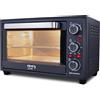 Grunkel Forno elettrico multifunzione da tavolo da 28 l con 3 funzioni di calore e selettore di temperatura fino a 230 °C. Timer fino a 60 min - 1600 W