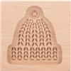 Fictory Stampo per biscotti in legno intagliato, pressa per biscotti al pan di zenzero, facile rilascio, stampo antiaderente in rilievo, a forma di cappello di Natale, perfetto per la cottura delle vacanze