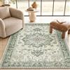 TOPICK Tappeto Salotto Moderno Camera Da Letto 120x160cm Verde lavabile | facile da mantenere, antiscivolo, pelo corto, morbido, grande, lavabile, adatto per camera da letto, sala, cucina e ufficio
