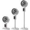 Generico Ventilatore A Piantana Oscillante 4000mAh Altezza Regolabile 5 Velocità | Ventilatore da pavimento per uso domestico Per casa, ufficio, camera, dormitori, studio, garage, camper