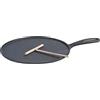 Rosenstein & Söhne padella crepes: Padella per crêpe, per grill e fornello, Ghisa, Ø 28 cm (crepes in ghisa, crêpes a induzione, barbecue)