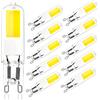 BVCL Lampadine Led G9 2W, Dimmerabile,300Lm, 2W Equivalente a 20W alogena Bulb,AC 220-240V LED G9 Lampada, Nessun Sfarfallio (Color : Cool White 6000k, Size : 10pcs)