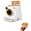 Yacriso Dispositivo Camera per Latte Art stampato in 3D (#A) | strumento per decorare il caffè con un solo clic, Stampo manuale per polveri con stencil intercambiabili, riutilizzabile