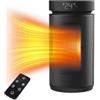 Drepint Stufetta Elettrica Basso Consumo 2000W, 3 Modalità, Modalità ECO | Stufa Elettrica Basso Consumo 70° Oscillazione, Timer 12H, Telecomando, Protezione da Ribaltamento per Uso Interno