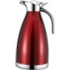 COLLBATH Bollitore Termico in Acciaio Inox 201 Doppia Parete 1,5l Rosso Vino, Bottiglia Isolata Sottovuoto per Casa, Ufficio e Viaggio, Caraffa Termica Anti-perdita ad Alta Capacità