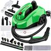 TVD Pulitore a Vapore Mobile, Pressione 3,5 bar, 1.5L, Con 26 Accessori | Con Cavo di Alimentazione Extra Lungo 5 m | per Pavimenti, Forno, Piastrelle, Tappeti, Cucina, Bagno | Senza Chimiche