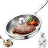 EREYTJ Padella Titanio Puro, Padella in Titanio Non Rivestita con Coperchio, 24/26/28/30 cm Titanium Pro, Resistente ai Graffi, Antiaderente, Padellas Multiuso Premium in Titanium Non Rivestita per Cucina