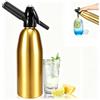TBRFP Sifone per soda, macchina per acqua gassata da 1 l, con regolatore di pressione, macchina portatile in alluminio per la produzione di succhi fatti in casa, mojito, cocktail, bevande