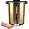 Valgus Professionale acciaio inox commerciale Urna da caffè 135 tazze 20l | Macchine da caffè in oro a doppia parete Grande caffettiera per feste, uffici, matrimoni ed eventi di caterin