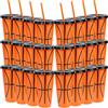 RWFMO 24 bicchieri di plastica per feste a tema sportivo, 710 ml, riutilizzabili, in plastica, con coperchio e cannuccia, bicchieri da basket, per feste di compleanno (pallacanestro)