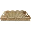 Generico Vassoio Intrecciato Effetto Rattan Per Divano, Cesto Portaoggetti Decorativ | 37,5x28x5cm Vassoio Rustico Per Antipasti Per Casa Soggiorno Camera Da Letto Tavolino Divano Festa Colazione Campeggio