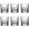 BRANDANI Rock&Roll Set 6 Pezzi Bicchiere Shot Liquore 70ml Vetro