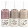 Paluplus Set 3 Evaporatori d'Acqua per Termosifoni in Ceramica, misura 7,5x4x17 cm, Umidificatore e Gancio a S -1919F -1,2 (Messaggi Invernali)
