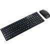 TOOQ TQKMW-3102-B - Tastiera e Mouse Slim Wireless, Silenziosi, 2,4 GHz, DPI Regolabile, USB Plug & Play, Compatibile Windows e Mac, Nero