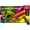 LG NANO AI UHD 98 Pollici, Serie NU90 2026 Smart TV 4K - 98NU900B6LB | AI Magic Remote, Nano Detail Enhancer, WebOS con Gemini, Comandi Vocali, HDR10 Pro, Gaming 144Hz