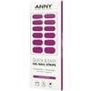 ANNY Strisce per unghie in gel UV, da incollare, viola bacche | Durevoli e senza scheggiature, facili da usare