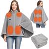 FELIXIZ Coperta Riscaldante Elettrica con Maniche, USB a 8 Zone | Morbido Scialle Riscaldato con Zip e Autospegnimento,Calore Rapido e Libertà di Movimento su Divano e Scrivania.