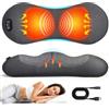Luxfero Cuscino Lombare 3in1,Supporto Lombare della Zona Lombare | Cuscino di Supporto Lombare con Riscaldamento, Massaggiatore Lombare in Schiuma Memory Ergonomico, Cuscino Massaggiante